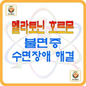 멜랕토닌 호르몬,불면증과 수면장애 해결방법