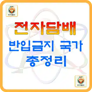 전자담배 반입금지 국가 총정리