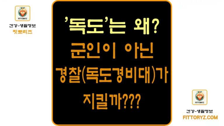 독도는 왜? 군인이 아닌 경찰(독도경비대)가 지킬까?