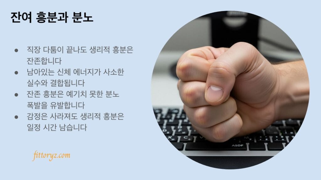 잔여 흥분과 분노(슬라이드 이미지)