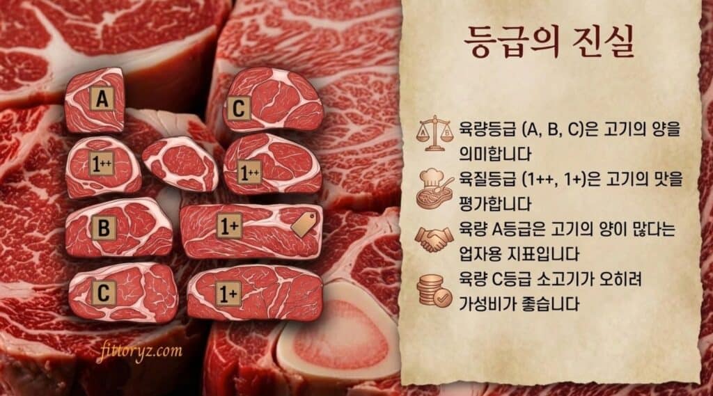 한우 등급의 진실-슬라이드 이미지