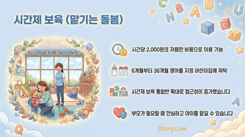 시간제 보육(맡기는 돌봄) 설명 이미지