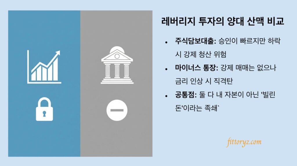 빚투 리스크1. 레버리지 투자의 양대 산맥 비교