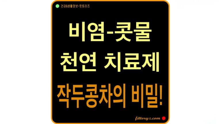 비염 작두콩차 효능-비염 작두콩차 효능