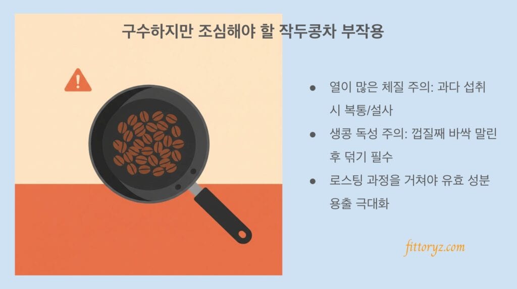 작두콩차의 부작용