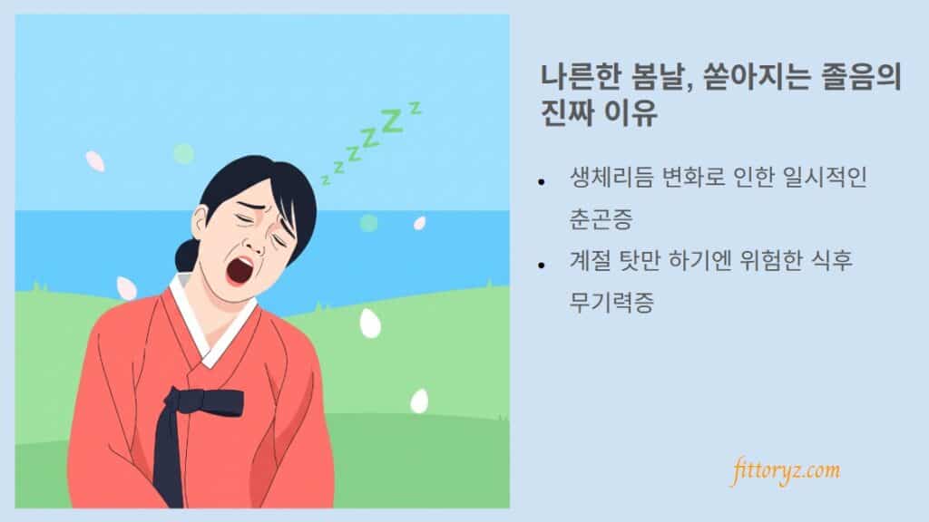 나른한 봄, 쏟아지는 졸음의 진짜 이유