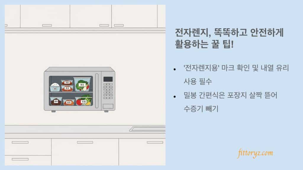 전자렌지 똑똑하고 안전하게 활용하는 팁