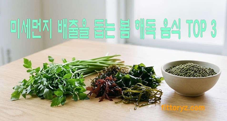 미세먼지 배출을 돕는 봄 해독 음식 3가지