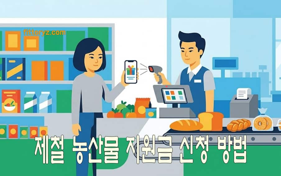 제철 농산물 지원금 신청 방법