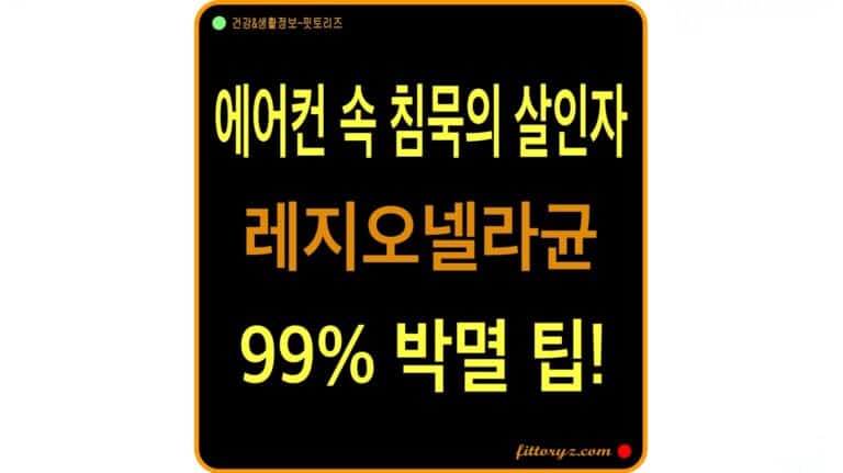 에어컨 속 침묵의 살인자 레지오넬라균 박멸 팁