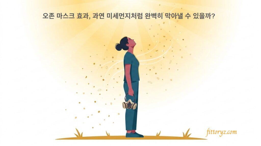 오존 마스크 효과, 미세먼지 처럼 막아낼 수 있을까?