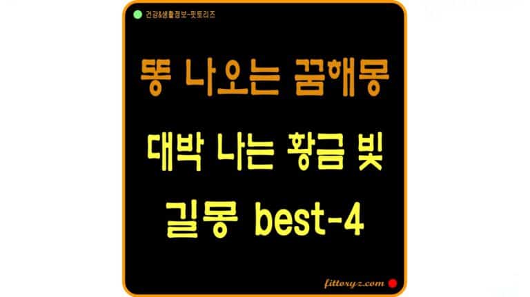 똥 나오는 꿈 해몽, 대박 나는 황금칭 길몽